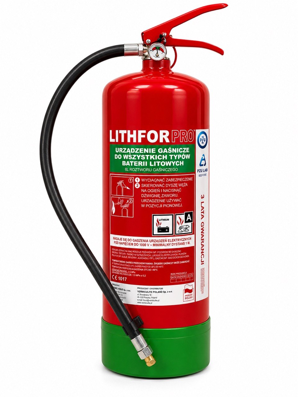 Urządzenie gaśnicze LITHFOR PRO™ 6 L do baterii Li-Ion